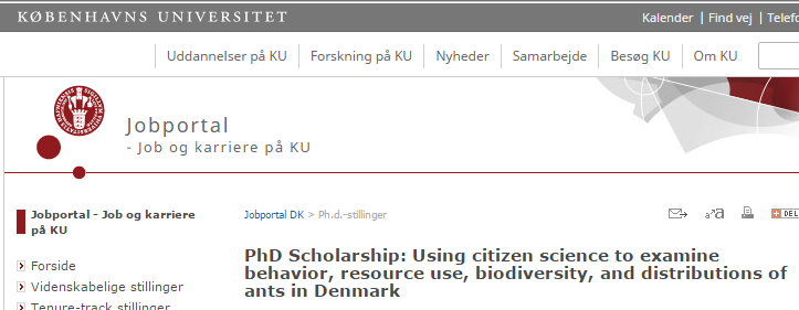 phd scholarship copenhagen university